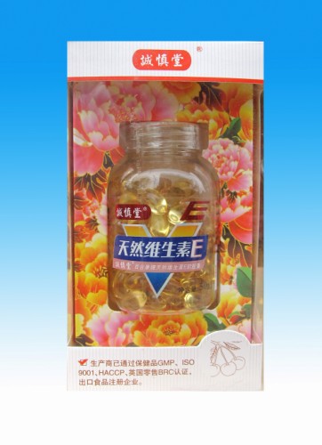 上海誠慎堂百合康牌天然維生素E軟膠囊 