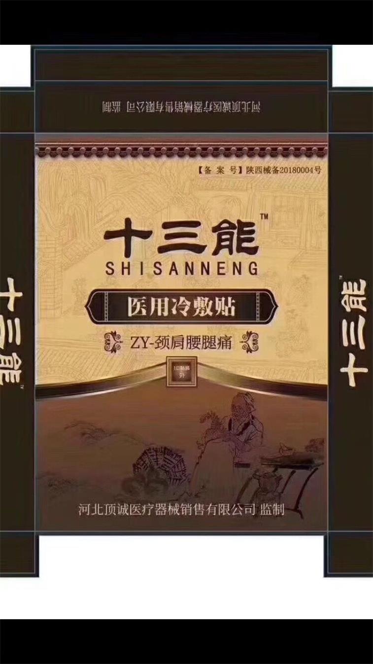 十三能醫用冷敷貼 十三能貼膏