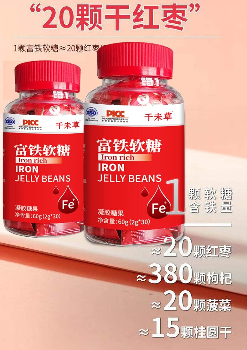 富鐵軟糖凝膠糖果 山東善能藥業招商